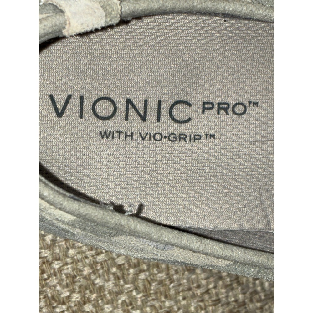 Vionic Pro Avery Camo Slip On Sneakers Gray Blue Suede Wide Width 10 - Picture 10 of 10